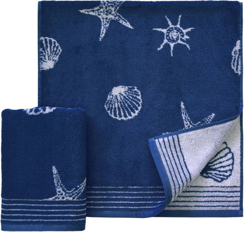 Dyckhoff Handtücher Seashell, Walkfrottee (2-St), mit Muschelmuster von Dyckhoff