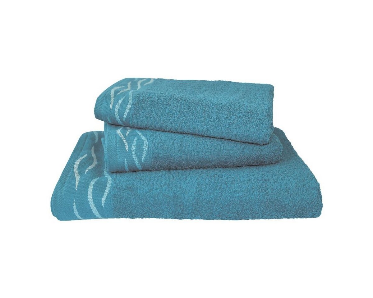 Dyckhoff Handtücher Wave, Baumwolle (2-St), weich und saugfähig, mit abgesetzter Bordüre von Dyckhoff