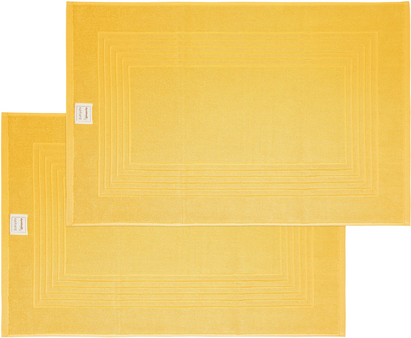 Dyckhoff Hotelmatte Nature, Höhe 3 mm, beidseitig nutzbar, Baumwolle, rechteckig, 2 teilig von Dyckhoff