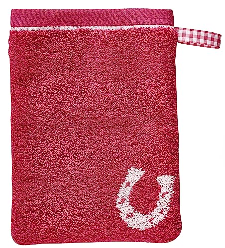 Dyckhoff Kinderfrottierserie 'Pferdefreunde' Waschhandschuh 16 x 21 cm Blau von Dyckhoff