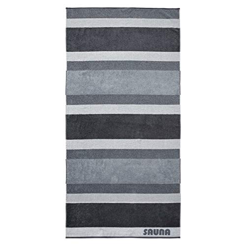 Dyckhoff Saunatuch Sauna Stripe Silber, 100x200 cm von Dyckhoff