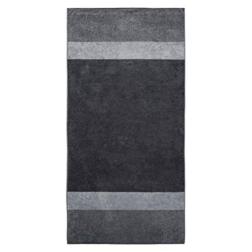 Dyckhoff Saunatuch Two Tone Stripe Silber, 100x200 cm von Dyckhoff