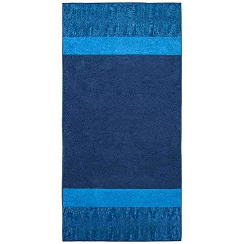 Dyckhoff Saunatuch Two Tone Stripe blau, 100x200 cm von Dyckhoff