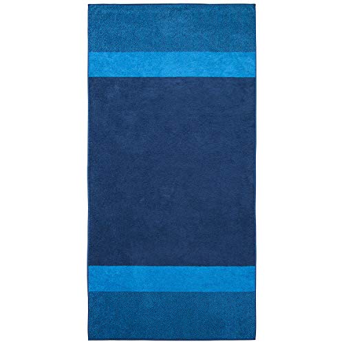 Dyckhoff Saunatuch Two Tone Stripe blau, 100x200 cm von Dyckhoff