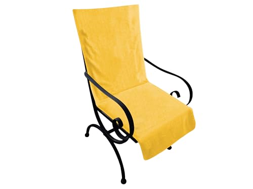 Dyckhoff Schonbezug für Gartenmöbel - mit Kapuze für besten Halt 270.289, Gartenstuhl (60 x 130 cm), gelb von Dyckhoff