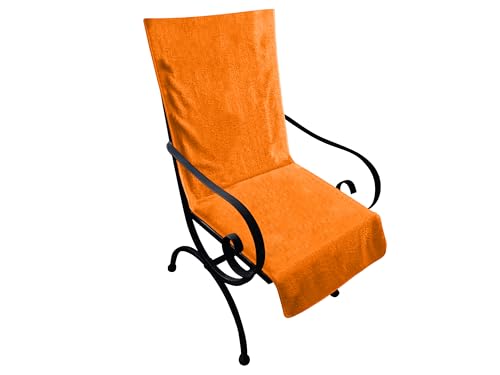 Dyckhoff Schonbezug für Gartenmöbel - mit Kapuze für besten Halt 270.289, Gartenstuhl (60 x 130 cm), orange von Dyckhoff
