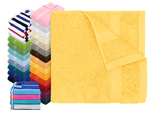 Dyckhoff Traumhaft weiche Bio-Handtuchserie - erhältlich in 22 modischen Unifarben in 7 verschiedenen Größen, sowie 7 Streifen-Variationen, 1 Handtuch 50 x 100 cm, maisgelb Dyckhoff Traumhaft weiche Bio-Handtuchserie - erhältlich in 22 modischen Unifarben in 7 verschiedenen Größen, sowie 7 Streifen-Variationen, 1 Handtuch 50 x 100 cm, maisgelb von Dyckhoff