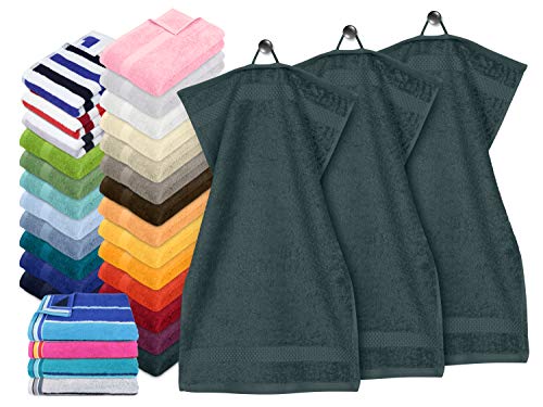 Dyckhoff Traumhaft weiche Bio-Handtuchserie - erhältlich in 22 modischen Unifarben in 7 verschiedenen Größen, sowie 7 Streifen-Variationen, 3er-Pack Gästetücher 30 x 50 cm, anthrazit Dyckhoff Traumhaft weiche Bio-Handtuchserie - erhältlich in 22 modischen Unifarben in 7 verschiedenen Größen, sowie 7 Streifen-Variationen, 3er-Pack Gästetücher 30 x 50 cm, anthrazit von Dyckhoff