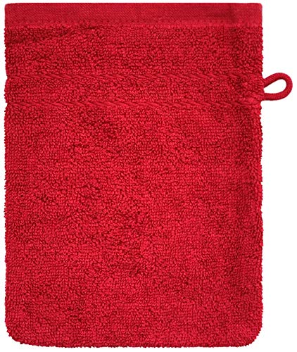 Dyckhoff Waschhandschuh "Kristall" 16x21cm rot von Dyckhoff