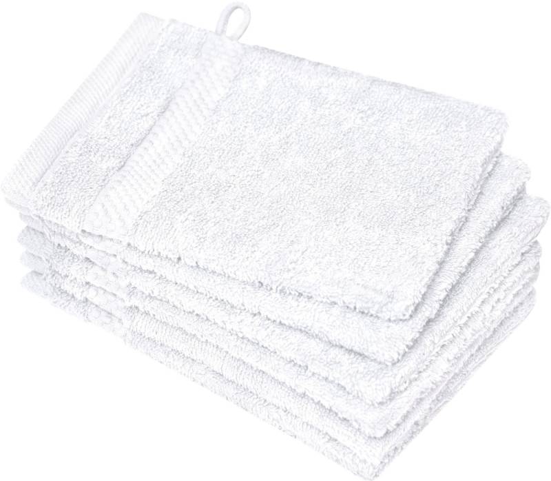 Dyckhoff Waschhandschuh Planet, (Set, 6-St), 450 g/m², aus reiner Baumwolle, trocknergeeignet von Dyckhoff