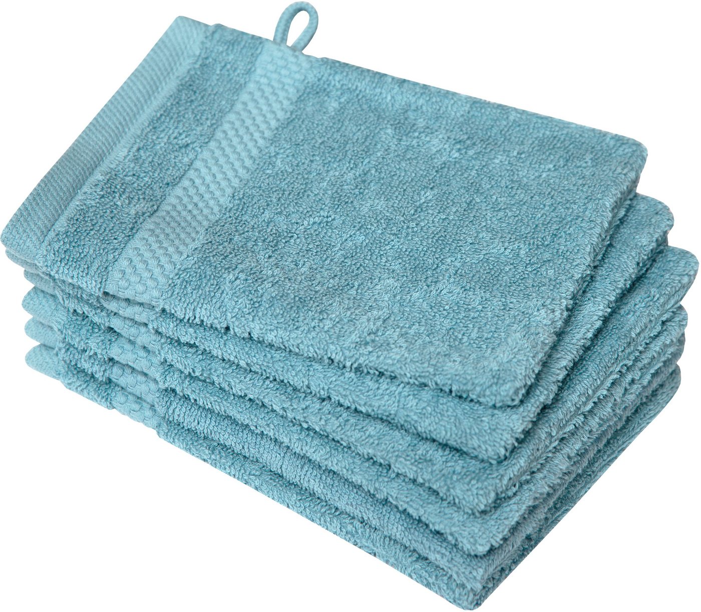 Dyckhoff Waschhandschuh Planet, (Set, 6-St), 450 g/m², aus reiner Baumwolle, trocknergeeignet von Dyckhoff