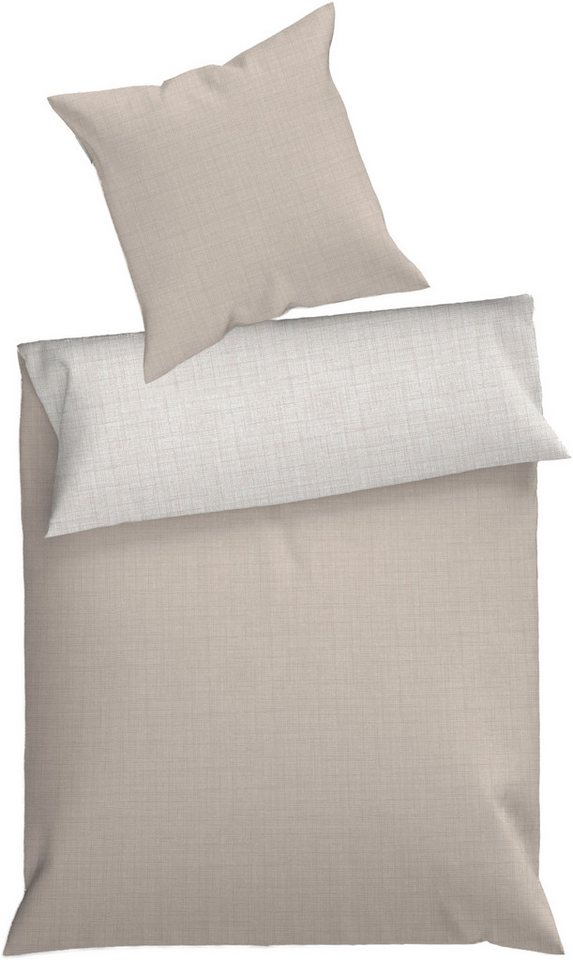 Dyckhoff Wendebettwäsche Uni, Renforcé, 2 teilig, Baumwolle, Renforcé, 100x135, Baby, Unifarben Meerblau, Reißverschluss von Dyckhoff