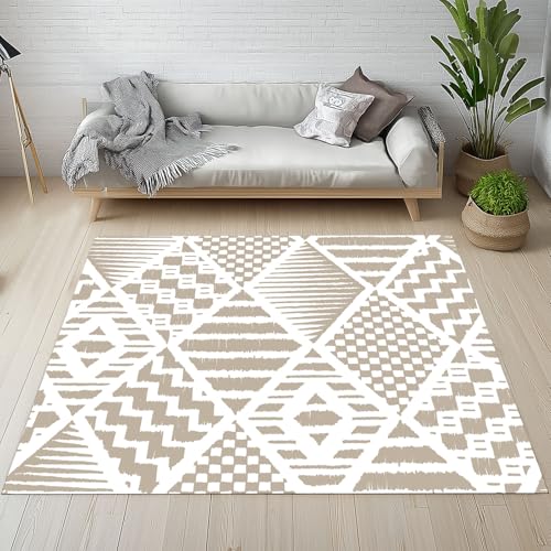 Dyjuaa Modern Geometrisch Waschbarer Teppich 200x280 cm, Streifen Kariert Diamantgitter Carpet Wohnzimmer Anti Rutsch Große Teppiche Schlafzimmer Weich Kurzflor Teppiche Matte Kinderteppich Dyjuaa Modern Geometrisch Waschbarer Teppich 200x280 cm, Streifen Kariert Diamantgitter Carpet Wohnzimmer Anti Rutsch Große Teppiche Schlafzimmer Weich Kurzflor Teppiche Matte Kinderteppich von Dyjuaa