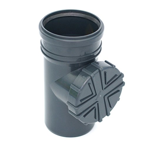 Regenrohrfilter Fallrohrfilter mit Laubfang für KG/HT Rohr DN100 Ø110 (GRAPHITE) von Dyka / Karmat