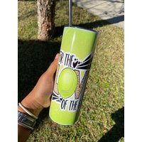 Für Die Liebe Des Spiels Mit Tennisball Design Leopard Print Becher Kommt Strohhalm Und Schiebedeckel 20/30 von DylightfulCreations