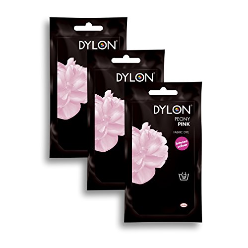 DYLON Pfingstrose Rosa Hand Stoff Farbstoff 3 Pack von Dylon