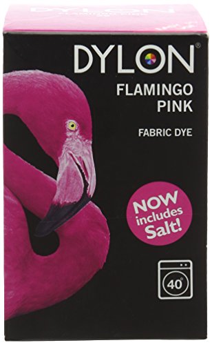 Dylon Färbemittel für die Waschmaschine, Pulver, Burlesque Red (rötlicher Farbton) flamingo pink von Dylon
