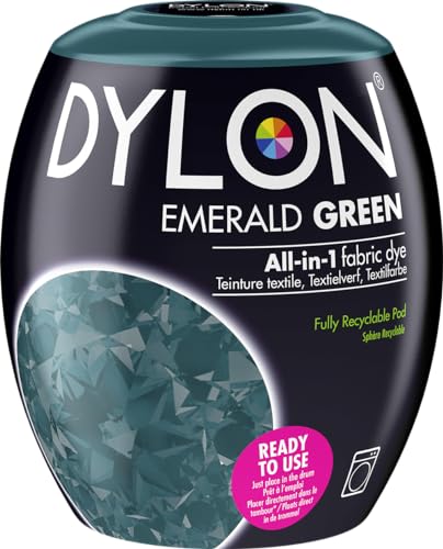 Dylon Dye Pods Textilfärbemittel für die Waschmaschine, 350 g, Smaragdgrün von Dylon