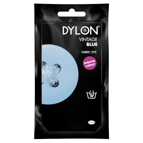 Dylon Stofffarbe für Handwäsche Bahama Blue, Pulver, china blue, 10x14x7.8 cm von Dritz