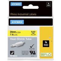 DYMO® Original IND-Heißschrumpfschlauch für Rhino 6000+, Polyolefin - schwarz auf gelb von Dymo