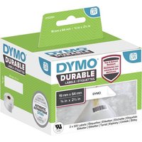 DYMO 2112284 Etiketten Rolle 64 x 19mm Polypropylen-Folie Weiß 900 St. Permanent haftend Universal- von Dymo