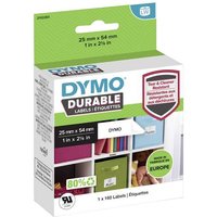 DYMO 2112283 Etiketten Rolle 54 x 25mm Polypropylen-Folie Weiß 160 St. Permanent haftend Universal- von Dymo