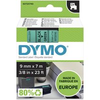 DYMO® Original D1-Schriftband für LabelManager™ 9mm x 7m - Polyester, wieder ablösbar -  schwarz auf grün von Dymo