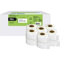 DYMO 2177563 Etiketten Rolle 25 x 54mm Weiß 6000 St. Permanent haftend Versand-Etiketten von Dymo