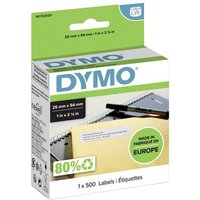 DYMO Etiketten Rolle 11352 S0722520 54 x 25mm Papier Weiß 500 St. Permanent haftend Universal-Etike von Dymo