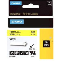 DYMO® Original IND-Schriftband für Rhino™ Vinyl 19mm x 5,5m - schwarz auf gelb von Dymo