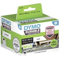 DYMO 2112288 Etiketten Rolle 190 x 59mm Polypropylen-Folie Weiß 170 St. Permanent haftend Universal DYMO 2112288 Etiketten Rolle 190 x 59mm Polypropylen-Folie Weiß 170 St. Permanent haftend Universal von Dymo