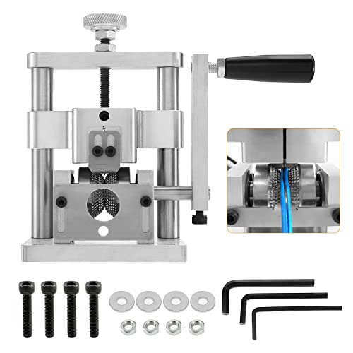 Dyna-Living Abisoliermaschine 2mm-20mm/0,079-0,79" Upgraded Manuelle Kabelabisoliermaschine Mehrfach-Abisolierzange Aluminiumlegierung mit Abisoliergeschwindigkeit für Kabelbaumverarbeitung von Dyna-Living