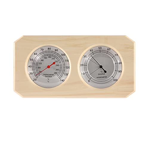 Dyna-Living Hygrothermograph Thermometer Hygrometer Hygrometer 2 in 1 Thermometer und Hygrometer Saunazubehör von Dyna-Living