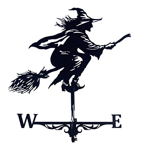 Dyna-Living Wetterhahn Windfahne Weather Hexe Weather Vane Metall Hexe Weathervane Retro Wind Vane Mini Hexe Wetterfahne fur Wind Direction Indicator und Roof Decoration Dyna-Living Wetterhahn Windfahne Weather Hexe Weather Vane Metall Hexe Weathervane Retro Wind Vane Mini Hexe Wetterfahne fur Wind Direction Indicator und Roof Decoration von Dyna-Living