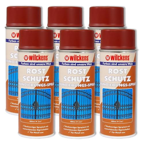 6x WILCKENS Rostschutz Grundierungspray 400ml Spray Grundierung Lackspray Primer von Dynamic24