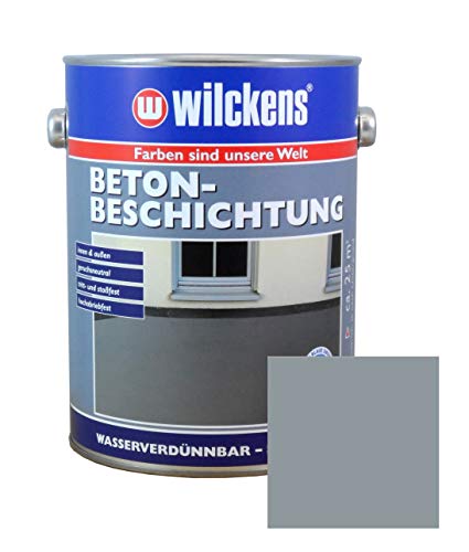 Betonbeschichtung 2,5L seidenmatt Beton Boden Estrich Farbe Beschichtung (Silbergrau) von Dynamic24