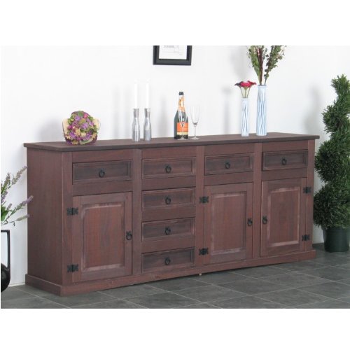 Dynamic24 Sideboard New Mexiko Mexico 7+3 Anrichte Buffet Schrank Kommode kolonial von Dynamic24