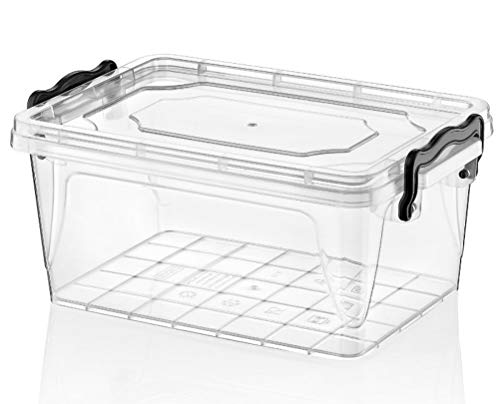 Dynamic24 klick Vorratsdose 5L Frischhaltedose Aufbewahrung Mehrzweck Box Gefrierdose von Dynamic24