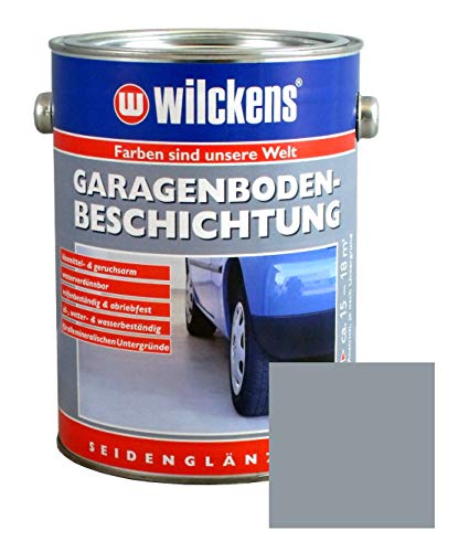 Öl, Garagen Bodenbeschichtung 2,5L Beton Boden Estrich Garage Farbe Beschichtung (Silbergrau) von Dynamic24