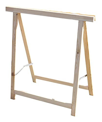 Holz Klappbock Unterstellbock -Traglast je ca. 75 kg- Gerüstbock Stützbock Arbeitsbock Stützbalken Holzbock Tapezierbock 75x75 cm Sägehilfe Bock Klappbar von Dynamic24