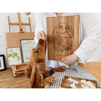 Personalisiertes Haustier-Foto-Schneidebrett, Personalisiertes Hundeporträt, Schneidebrett, Personalisierter Name Des Haustieres, Perfektes Geschenk von DynamicWorkshop
