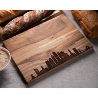 Personalisierte Schneidebrett, Wählen Sie Ihre Stadt Skyline, Ny, Chicago, Boston, Los Angeles, Philadelphia, San Francisco, Seattle, Custom von DynamicWorkshop