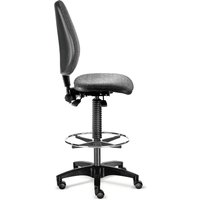 Arbeitsdrehstuhl BM Industrie, Kunstleder, Sitzhöhe 480-650 mm, Rollen, Fußring, schwarz Arbeitsdrehstuhl BM Industrie, Kunstleder, Sitzhöhe 480-650 mm, Rollen, Fußring, schwarz von SITWELL STEIFENSAND