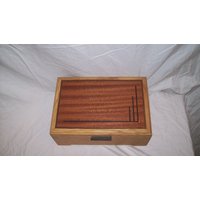 Art-Deco-Schmuck-Box Uhrenbox Boxtea Oder Schreibtisch Box Viertel Gesägt Eiche Handarbeit Andenken-Box Art-Deco-Schmuck-Box Uhrenbox Boxtea Oder Schreibtisch Box Viertel Gesägt Eiche Handarbeit Andenken-Box von DynamiteBoxes