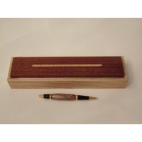 Hickory Mit Mahagoni Top Weihrauch Box Kleine Holzkiste von DynamiteBoxes