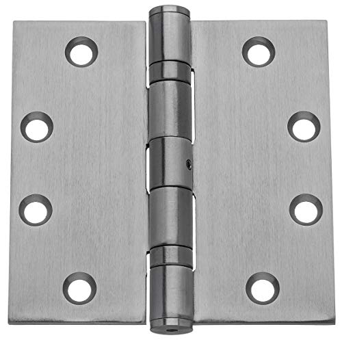 Dynasty Hardware Commercial Grade Ball Bearing Door Hinge 4-1/2 x 4-1/2 Full Mortise Stainless Steel, Non-Removable Pin - 3- PACK by Dynasty Hardware von Dynasty Hardware