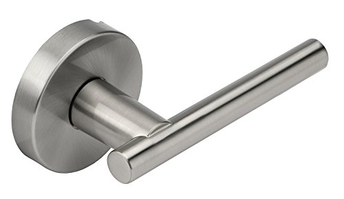 Dynasty Hardware MAN-78-US15 Manhattan Design Türdrücker, individuelles Design, satiniertes Nickel, fester Hebel von Dynasty Hardware