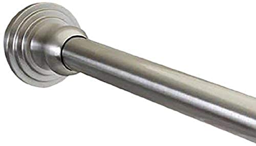 Dynasty Hardware dyn-sr60-sn 1 Durchmesser Dusche Gardinenstange und Halterungen, 152,4 cm, Satin Nickel von Dynasty Hardware
