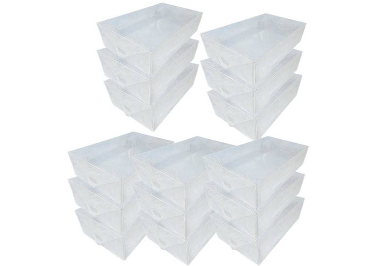 Dynasun Schuhbox Schuhbox PP368TC (15 St), Schuhaufbewahrungsbox Platzsparendes, stapelbares Robust, staubfrei von Dynasun