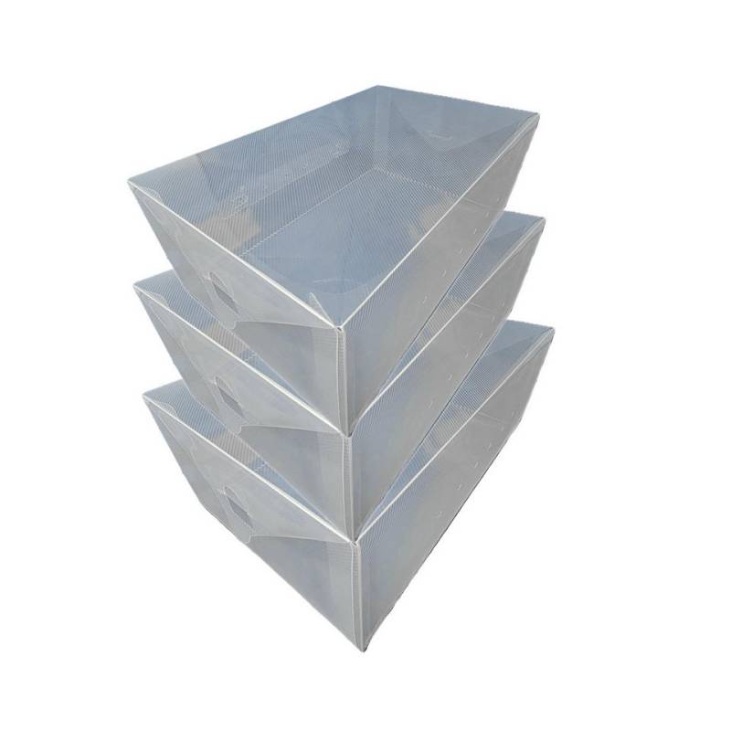 Dynasun Schuhbox Schuhbox PP368XXL (3 St), Schuhkasten Aufbewahrung mit Teiler-Box-System für Schuhe von Dynasun